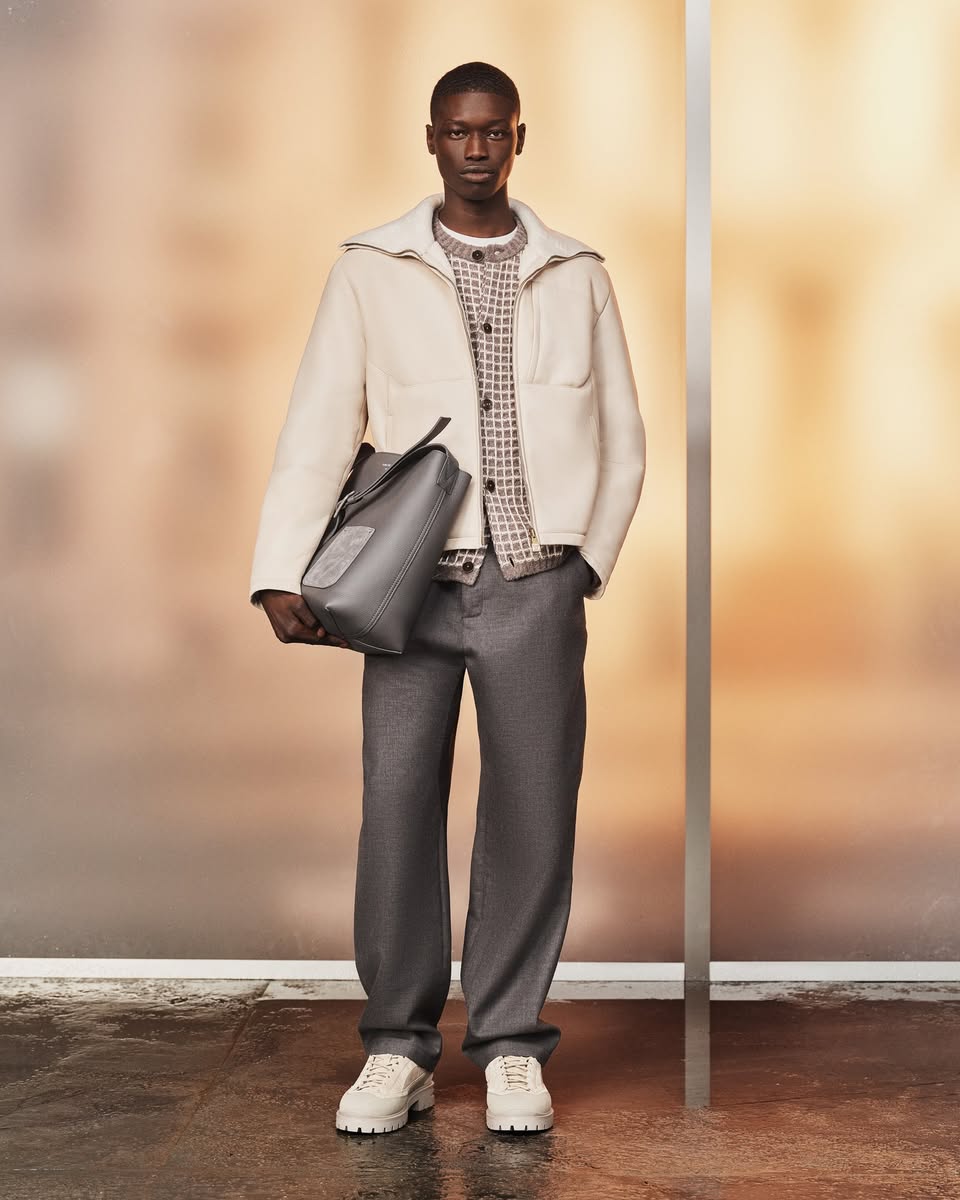 Louis Vuitton weathered Monogram bags and rainwear