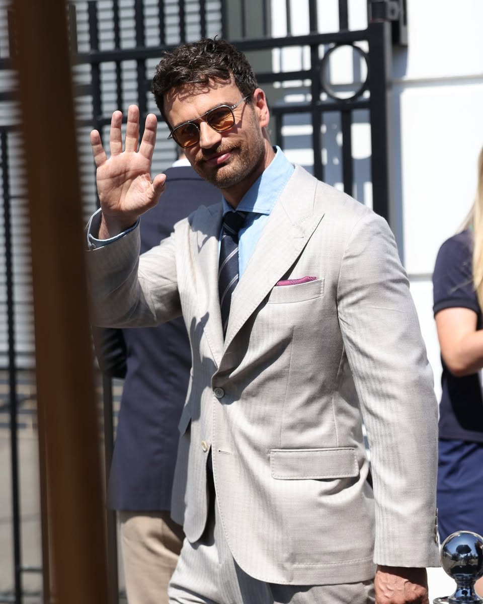 Brunello Cucinelli light gray suit look