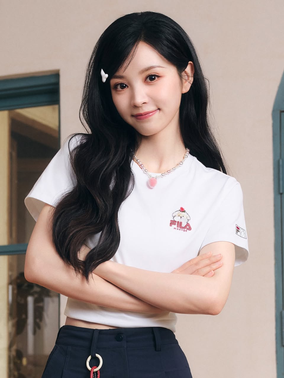 Fila MOONGE Collection T-shirt and skirt styling