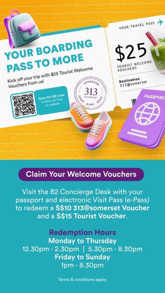313@somerset B2 Concierge Desk redemption hours