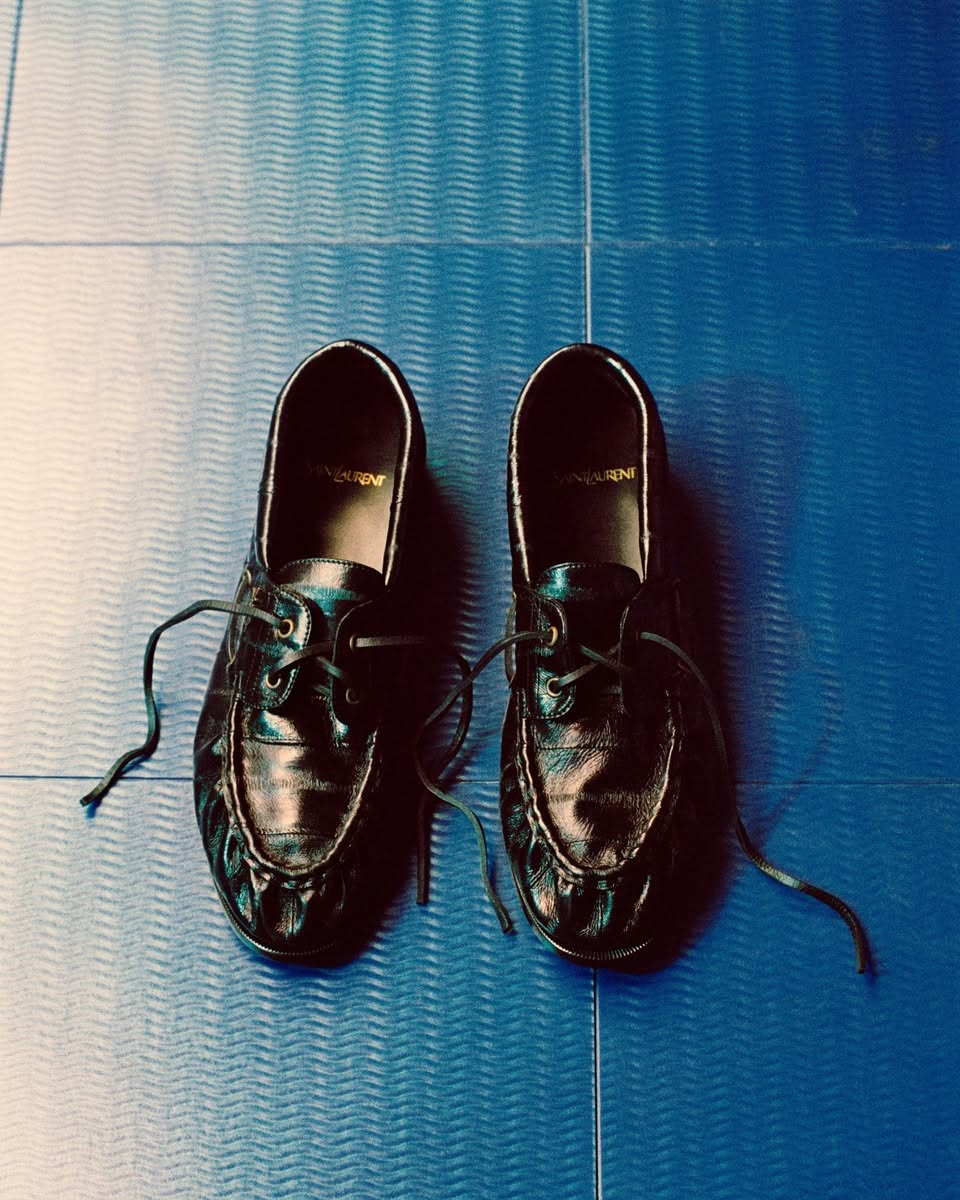 Saint Laurent fringed leather loafers
