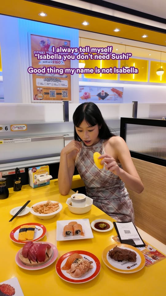 Genki Sushi sushi plates and menu items at 313@somerset