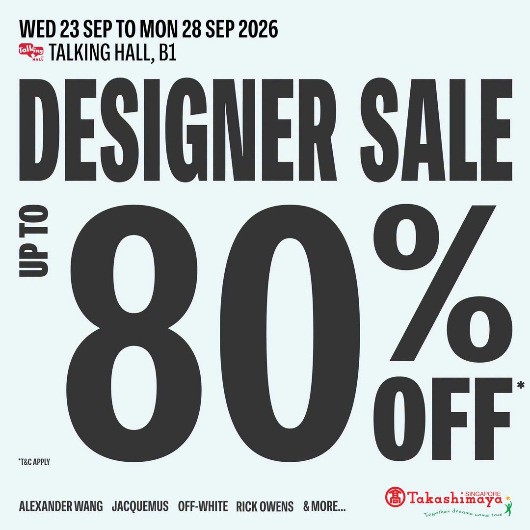 Takashimaya Designer Sale at Talking Hall B1