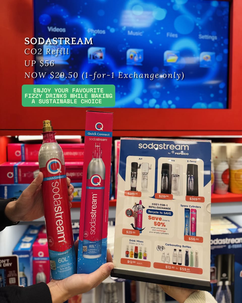 Sodastream products at Takashimaya Department Store