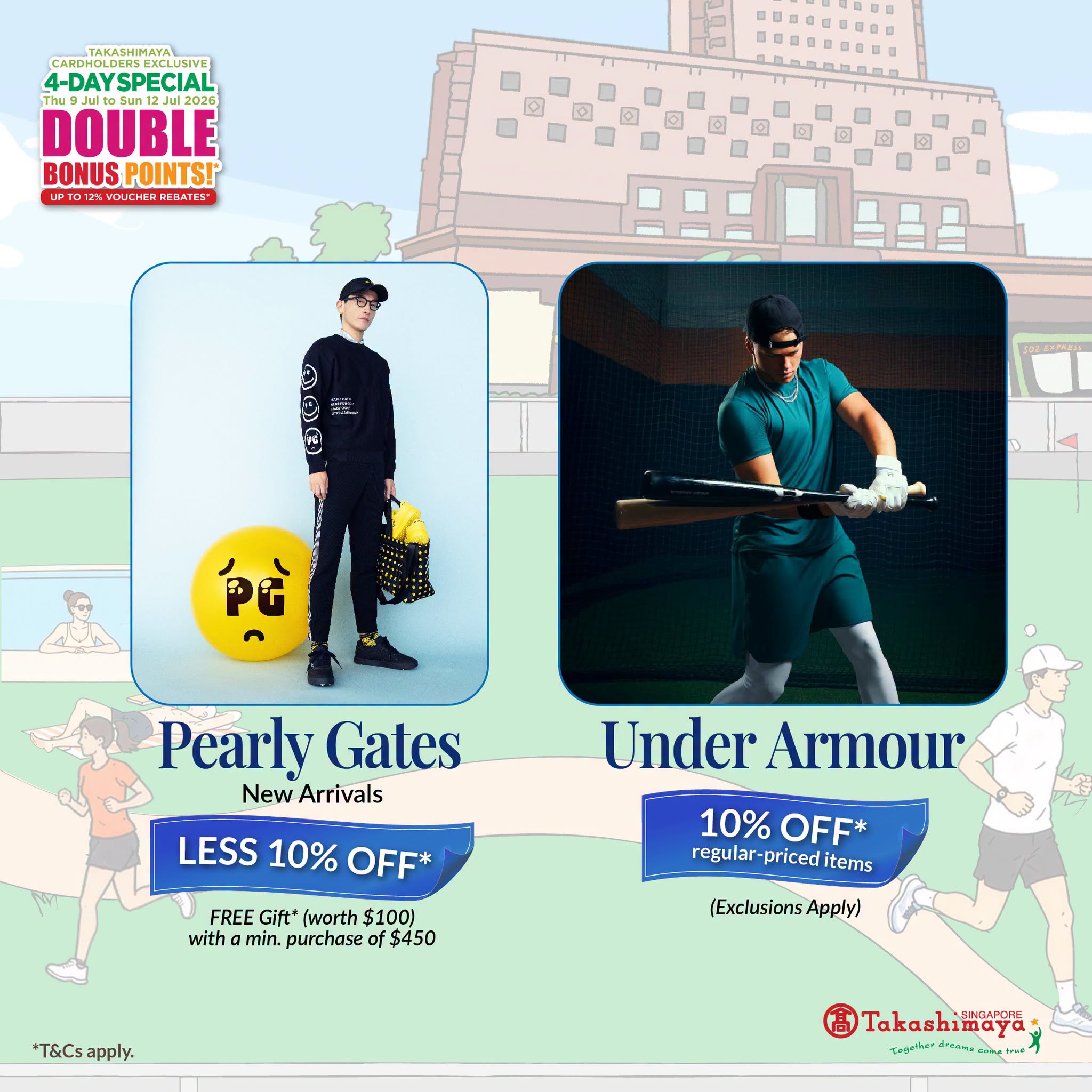 Pearly Gates and Under Armour promotions at Takashimaya 4-Day Special