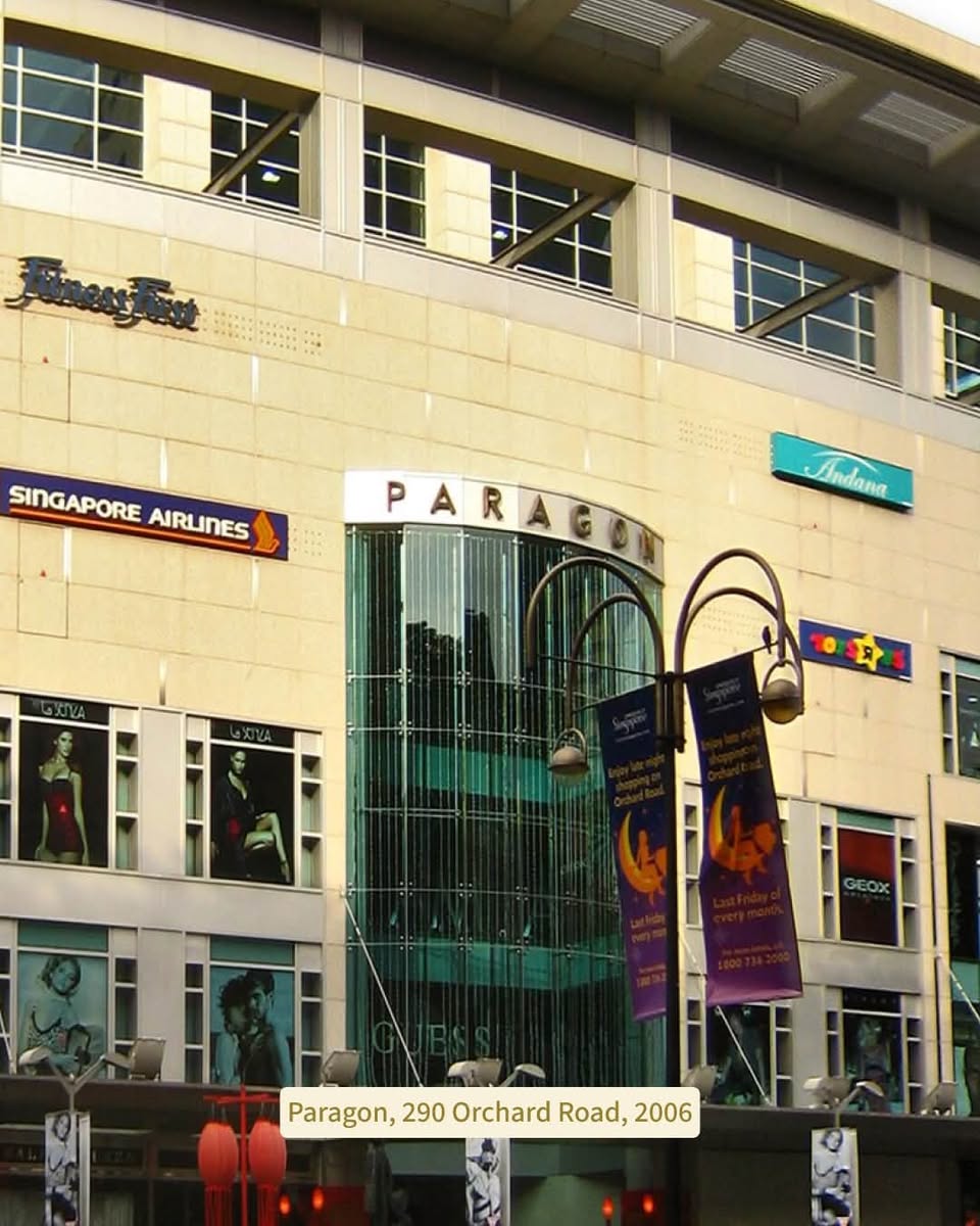 Paragon at 290 Orchard Road with storefronts