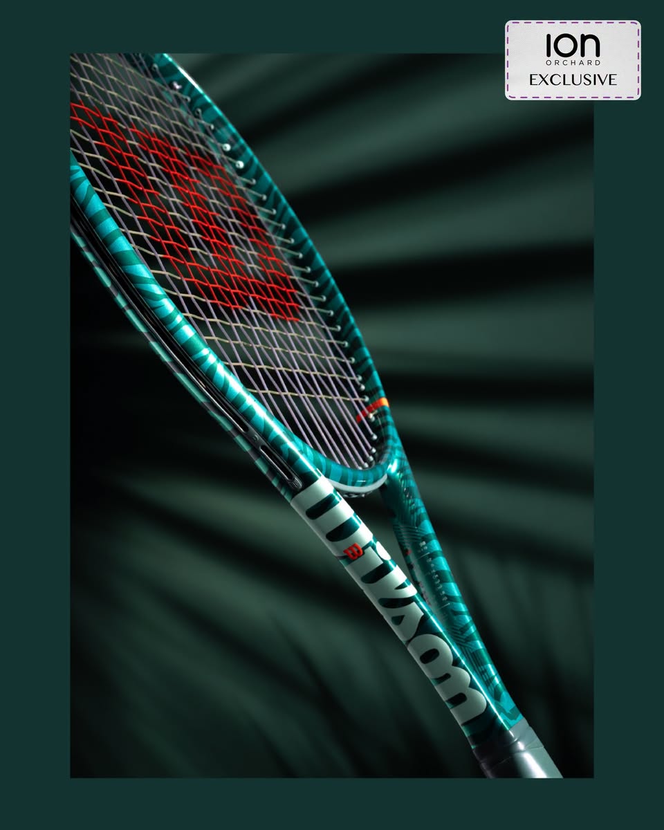 Wilson Blade V10 Tiger Edition teal frame with red strings