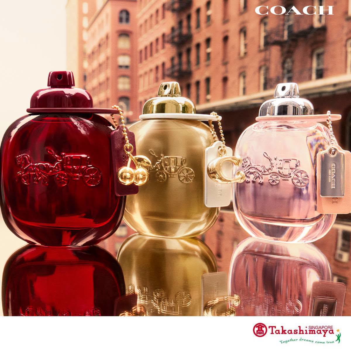Coach perfume bottles at Takashimaya Singapore