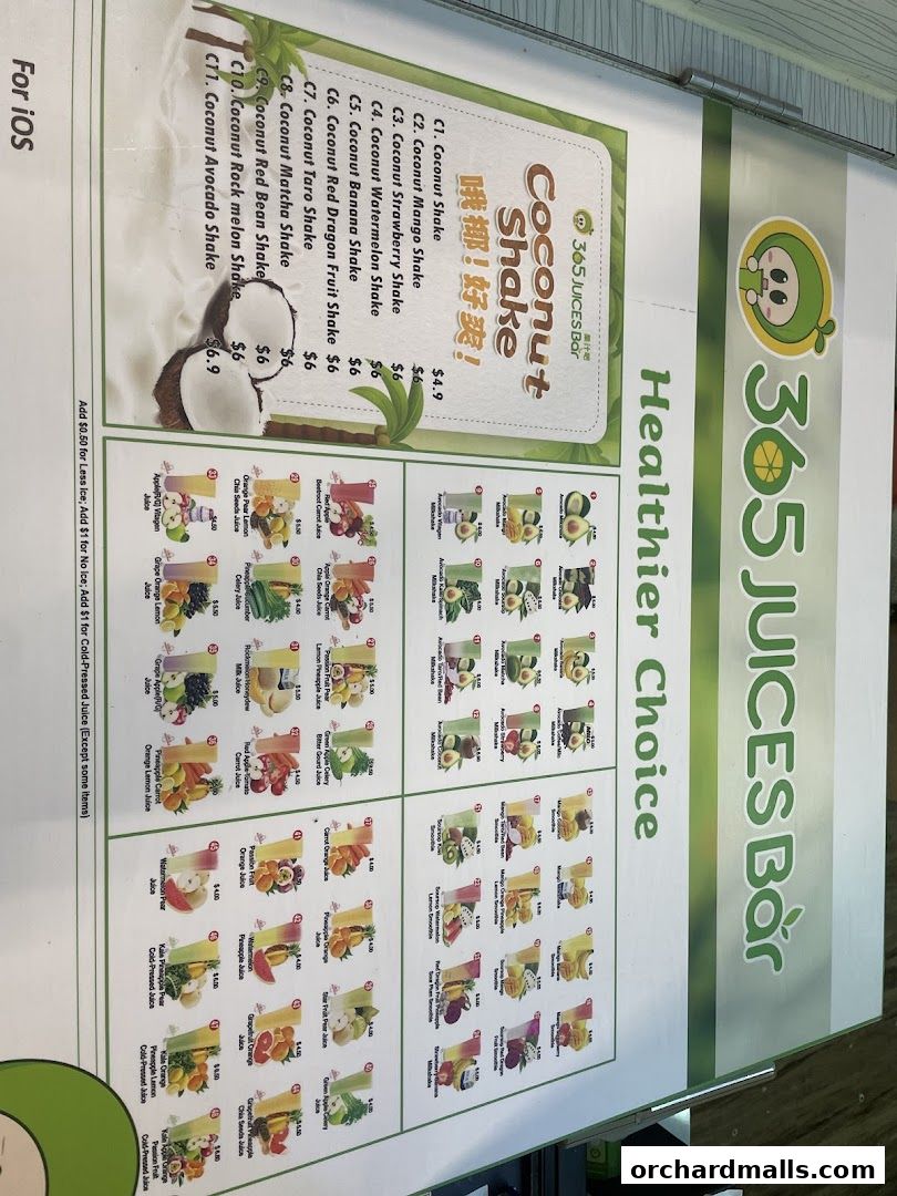 365 Juices Bar  CentrePoint