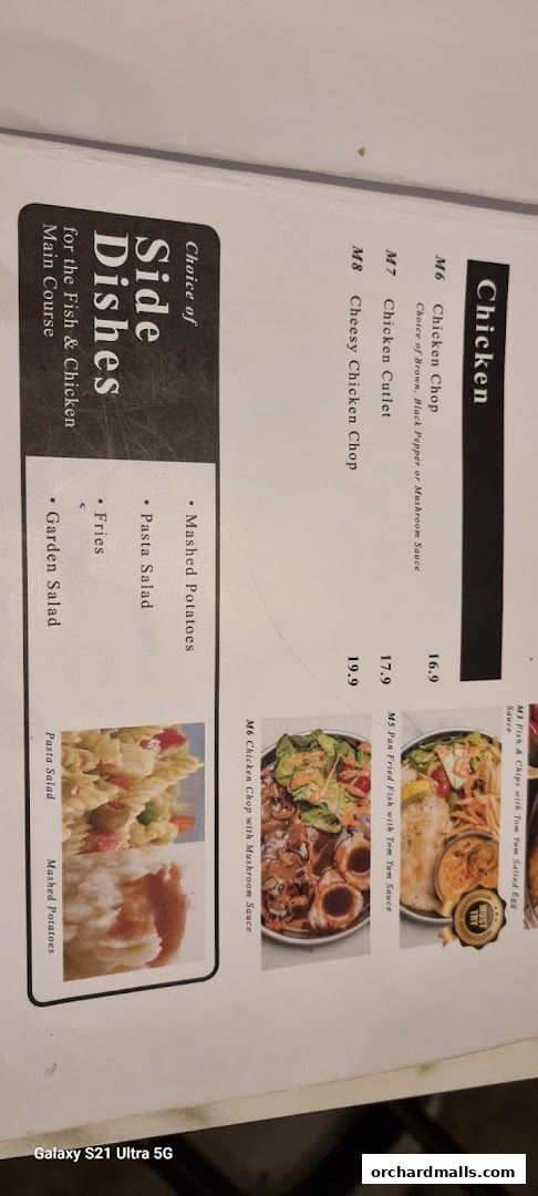 Menu page for 49 Seats The Centrepoint