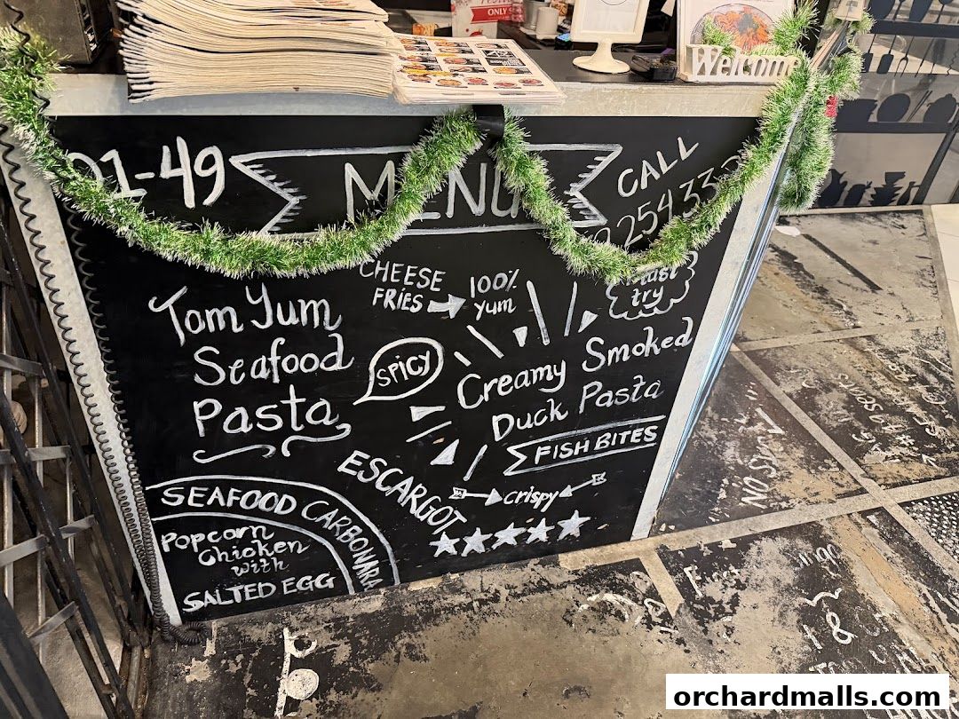 Menu page for 49 Seats The Centrepoint