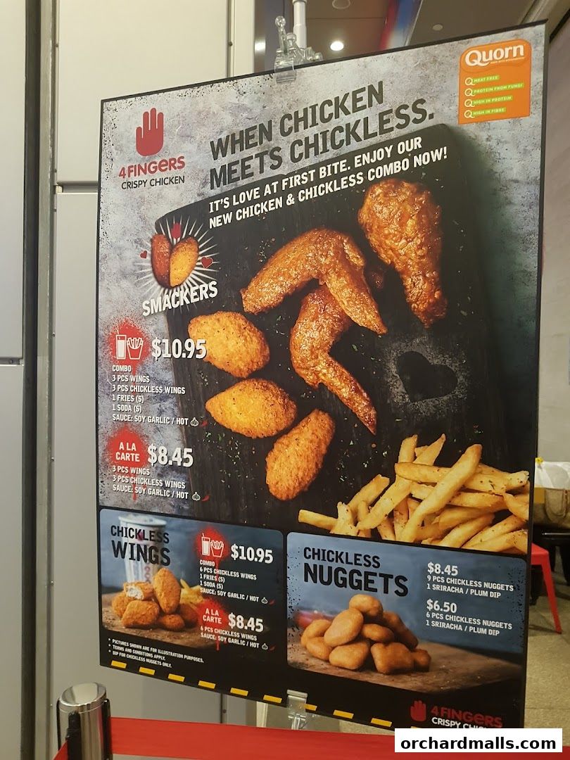 Menu page for 4Fingers Crispy Chicken