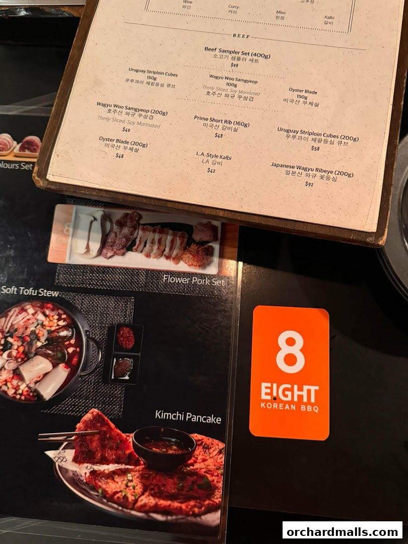 8 Korean BBQ  Korean Bbq Orchard  Shaw Centre