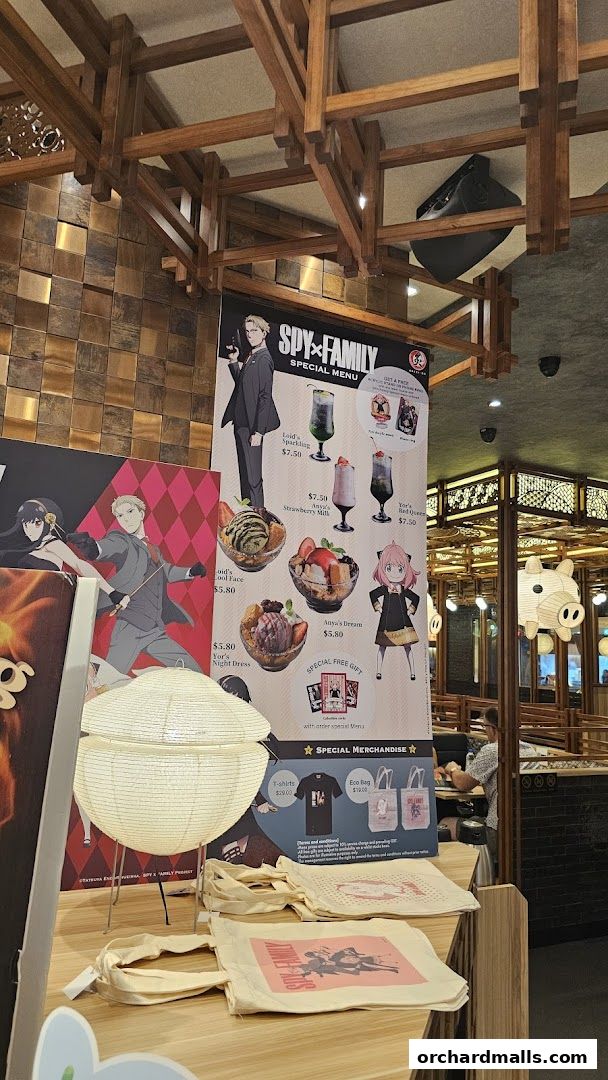 Menu page for Aburi-EN Isetan Scotts