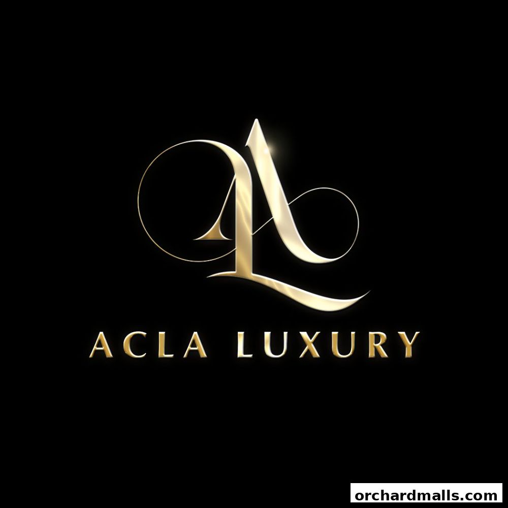 A golden logo with the text 'ACLA LUXURY' on a black background.