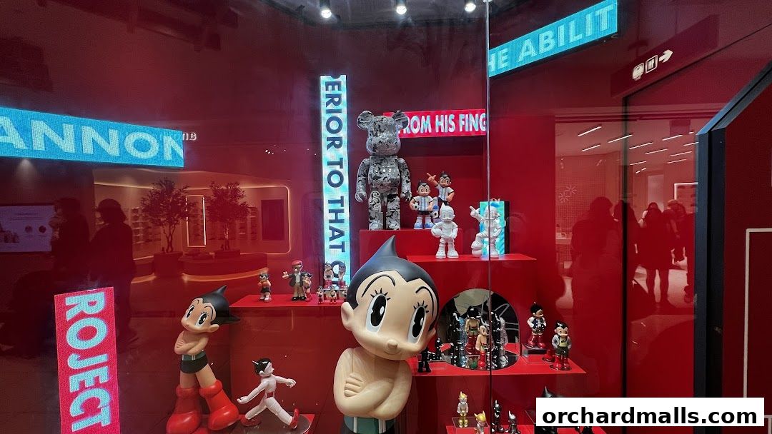 ActionCity Takashimaya Shopping Centre storefront display featuring various collectible figures and toys.
