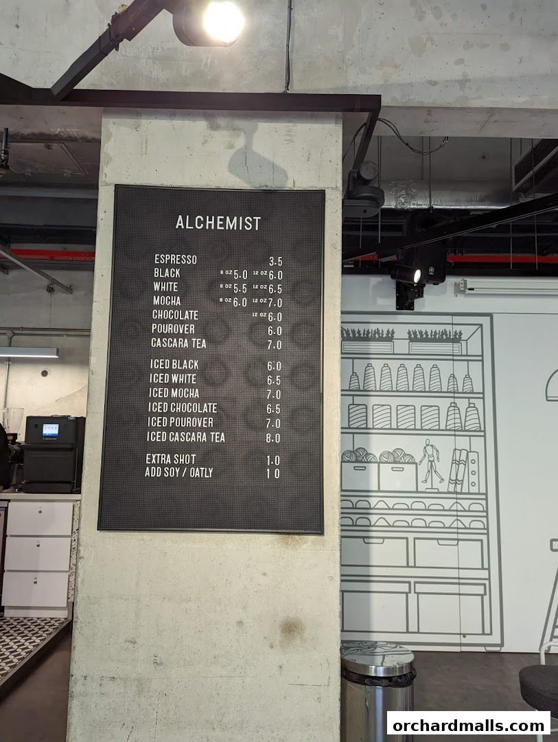 Menu page for Alchemist The Heeren