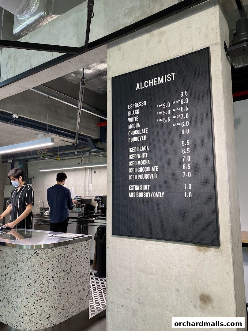 Menu page for Alchemist The Heeren