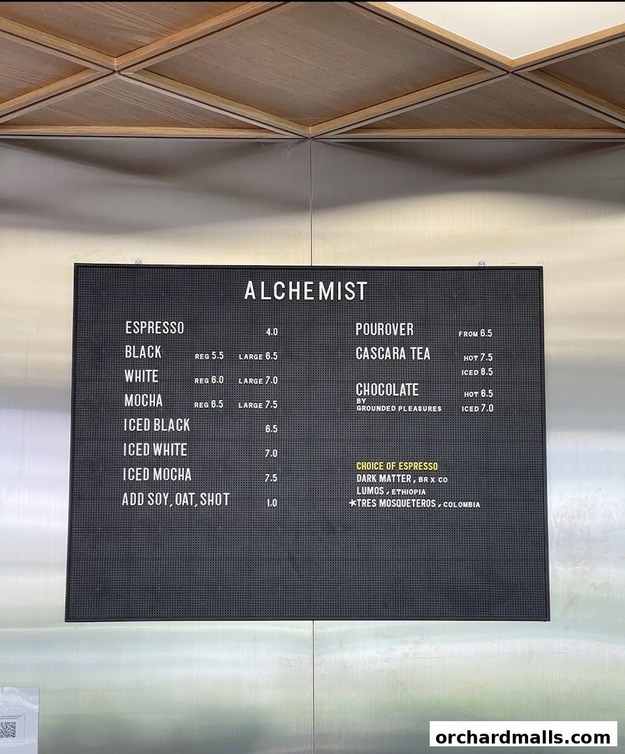 Menu page for Alchemist The Heeren