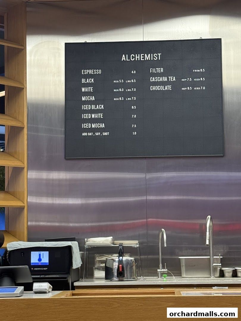 Menu page for Alchemist The Heeren