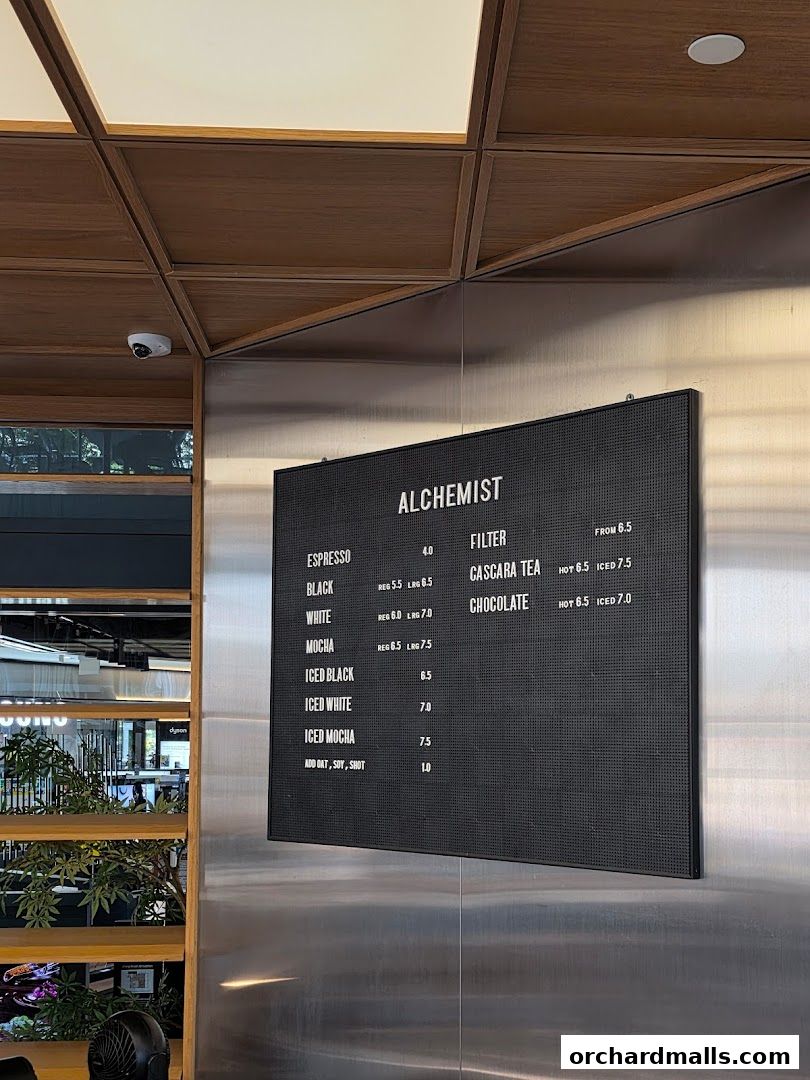 Menu page for Alchemist The Heeren