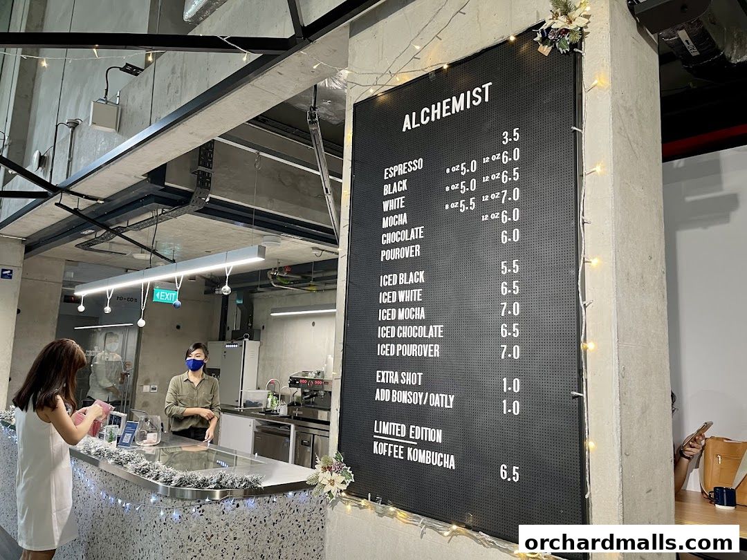 Menu page for Alchemist The Heeren