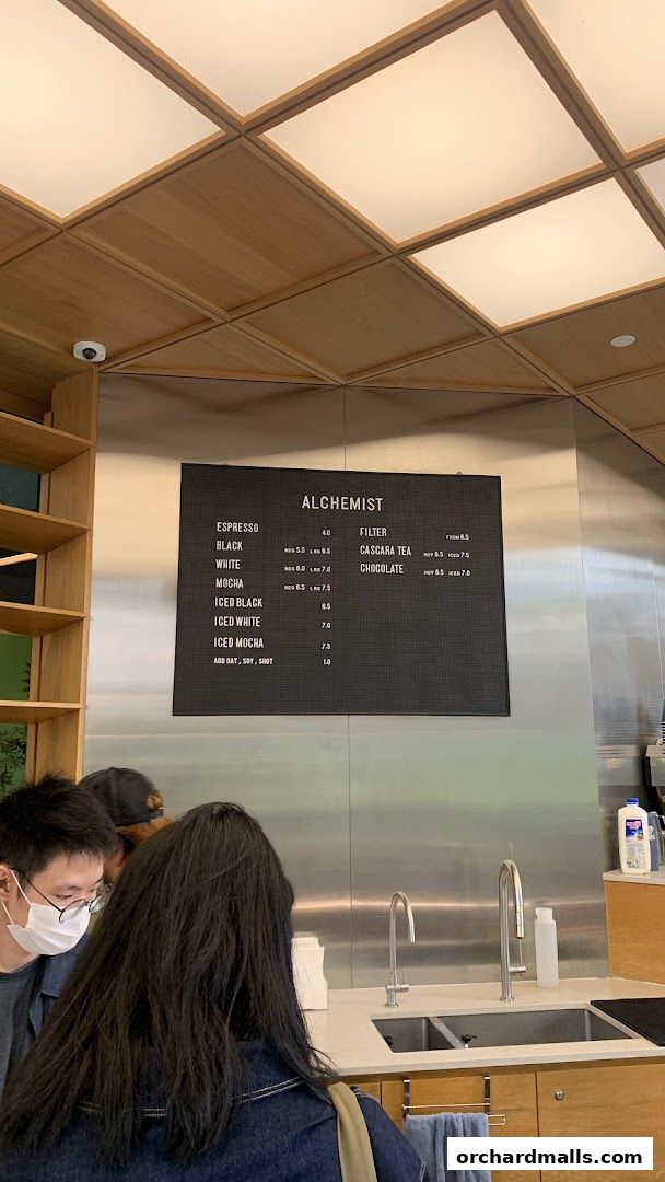 Menu page for Alchemist The Heeren