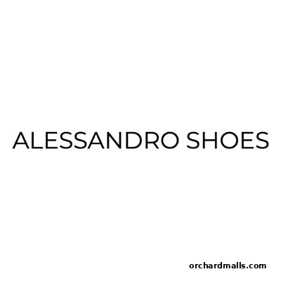 The text 'ALESSANDRO SHOES' is displayed in black on a white background.