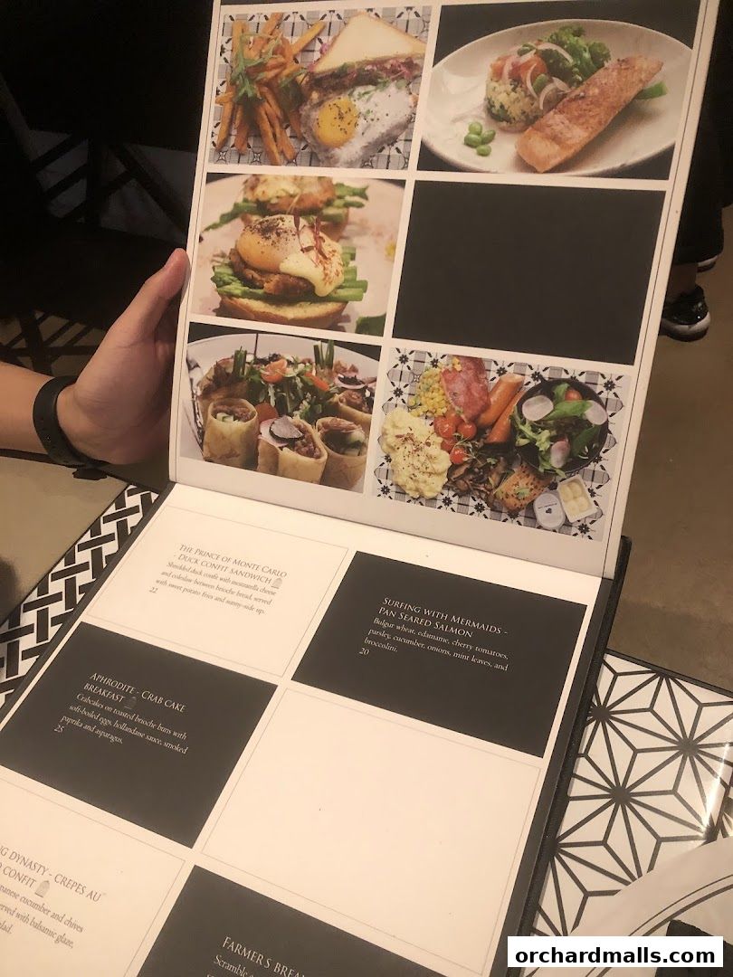 Menu page for Arteastiq  Mandarin Gallery