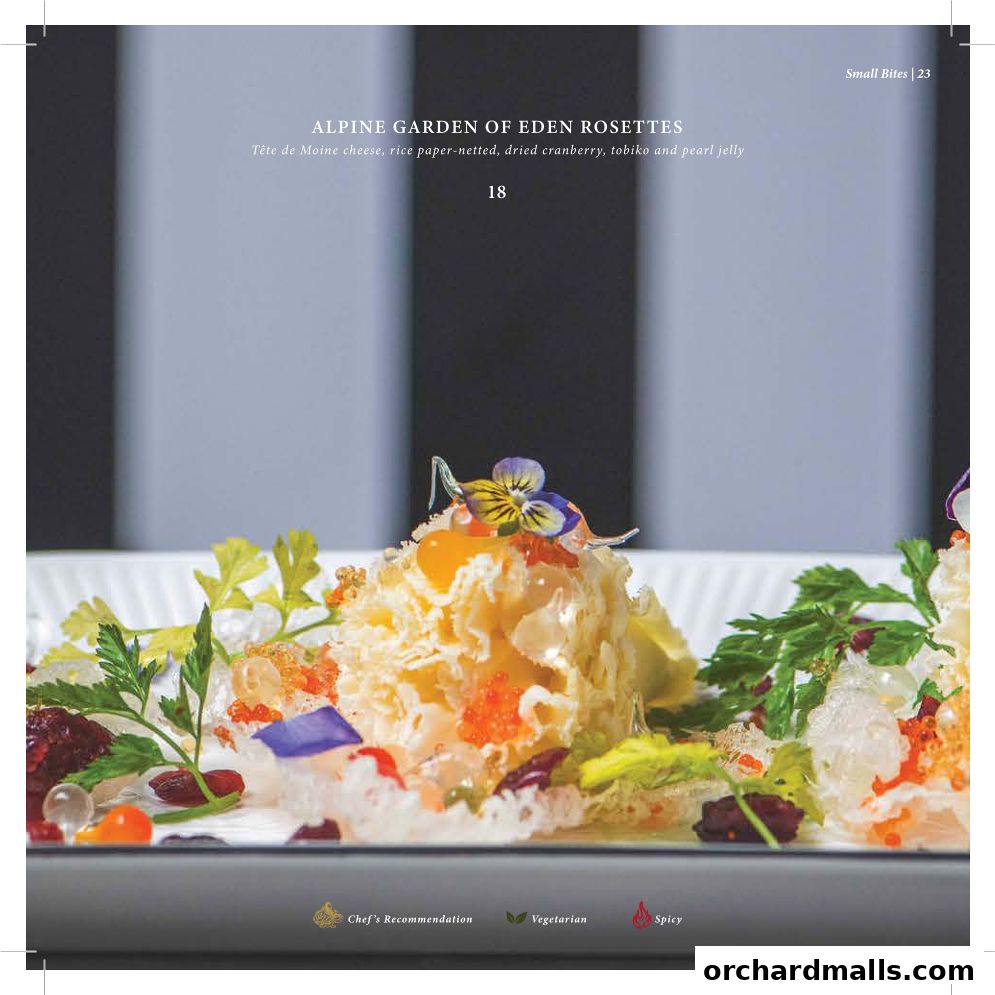 Menu page for Arteastiq  Mandarin Gallery