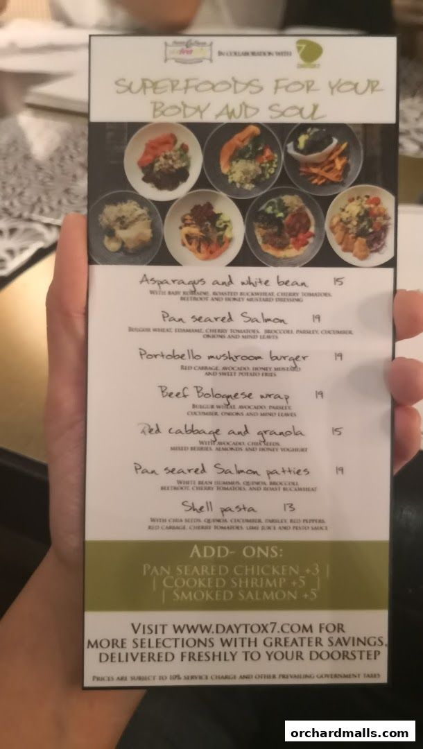 Menu page for Arteastiq  Mandarin Gallery