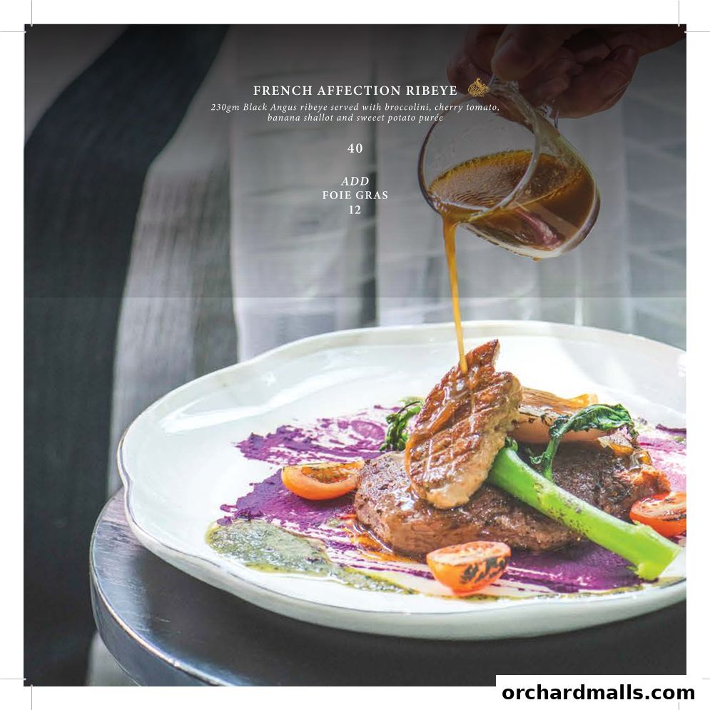 Menu page for Arteastiq  Mandarin Gallery