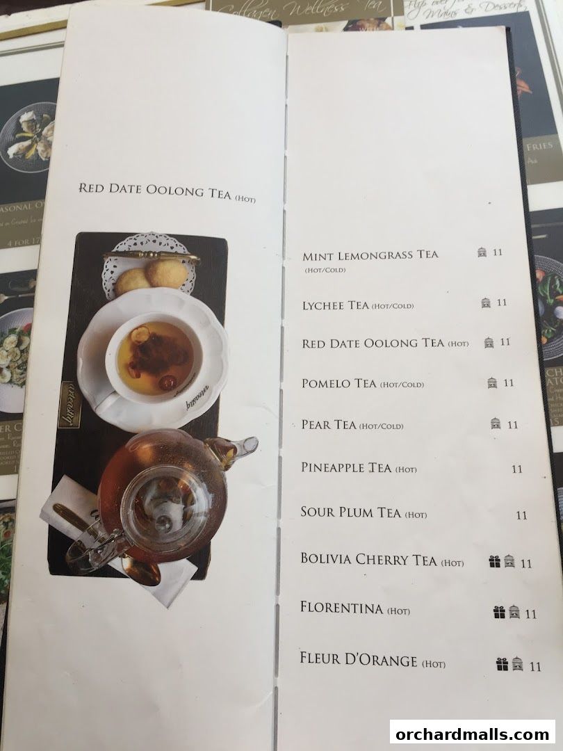 Menu page for Arteastiq  Mandarin Gallery