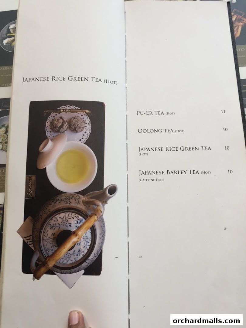 Menu page for Arteastiq  Mandarin Gallery