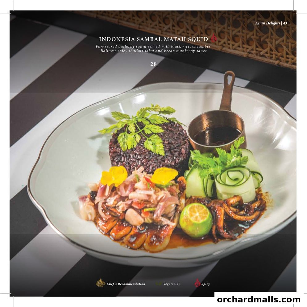 Menu page for Arteastiq  Mandarin Gallery