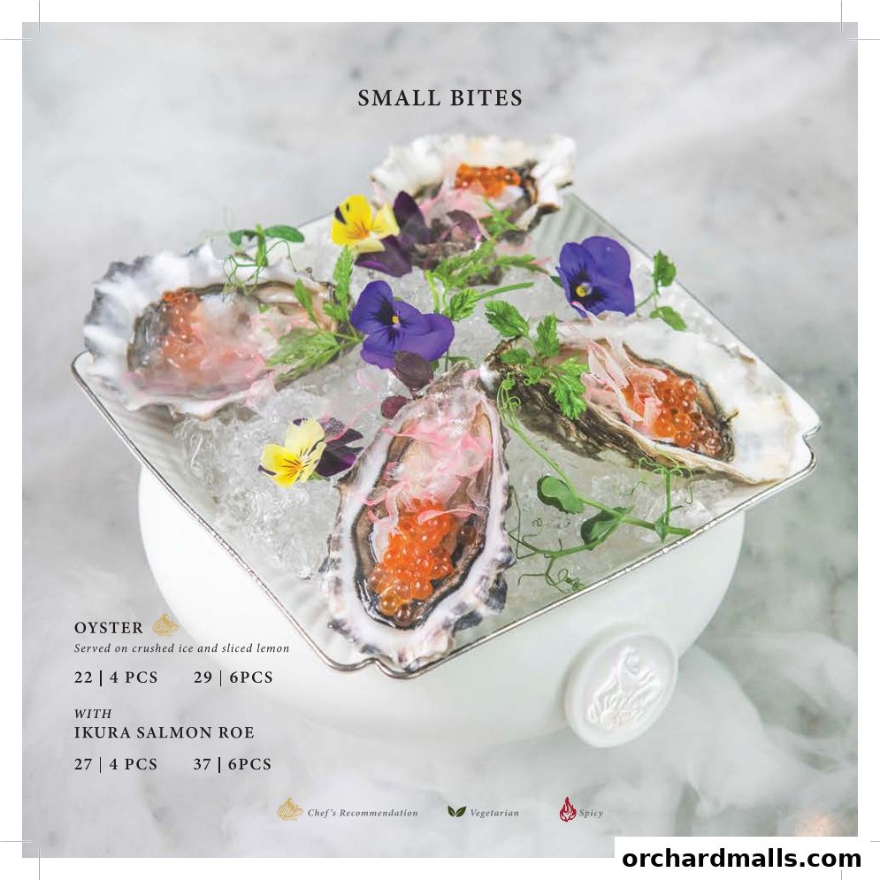 Menu page for Arteastiq  Mandarin Gallery