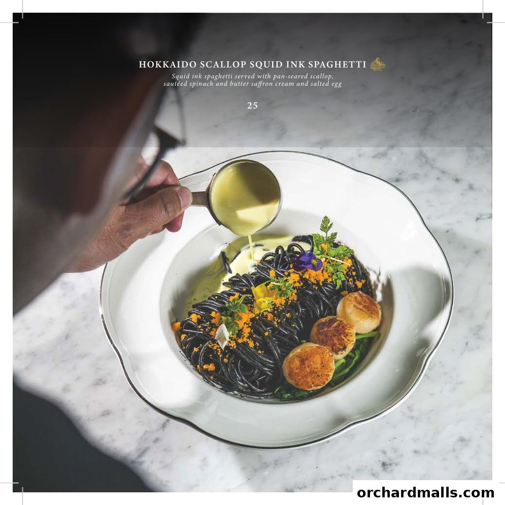 Menu page for Arteastiq  Mandarin Gallery