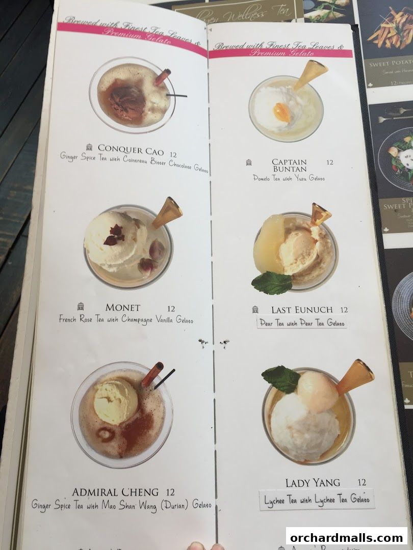 Menu page for Arteastiq  Mandarin Gallery