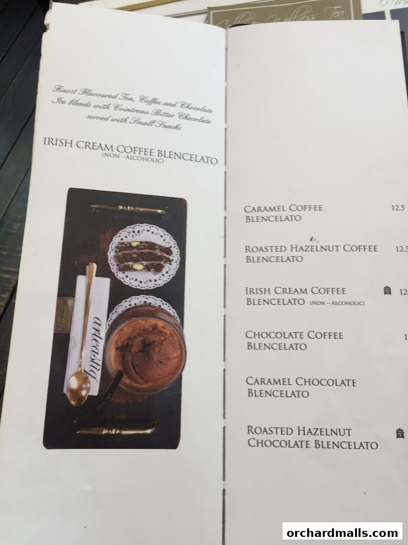 Menu page for Arteastiq  Mandarin Gallery