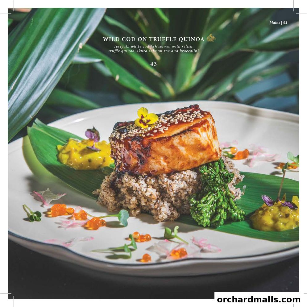 Menu page for Arteastiq  Mandarin Gallery