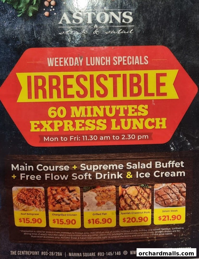 ASTONS Steak  Salad  The CentrePoint