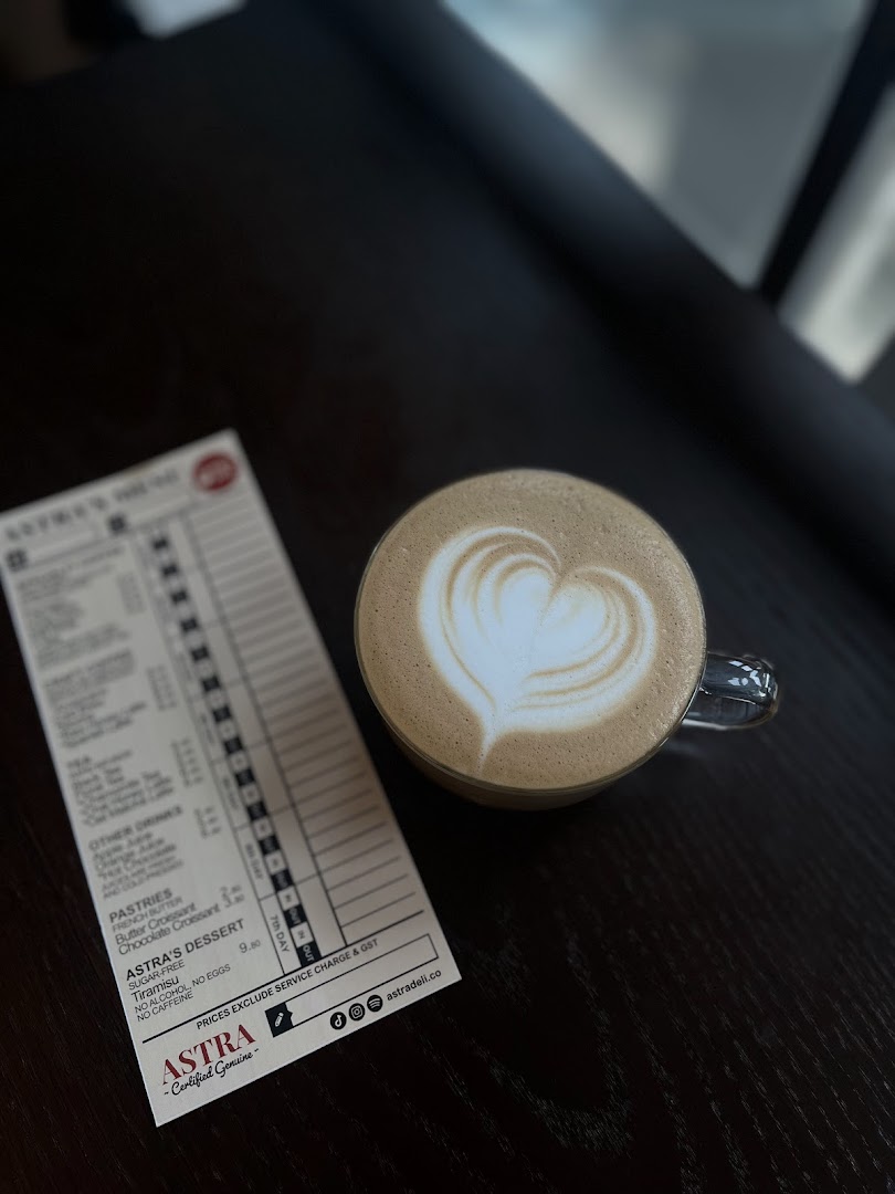 Menu page for ASTRA Deli 星辰咖啡
