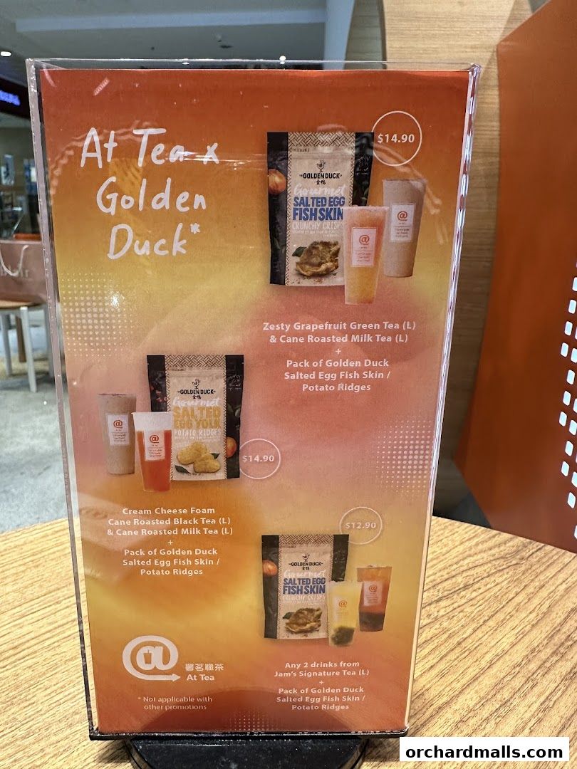 Menu page for At Tea 署茗職茶  313 Somerset