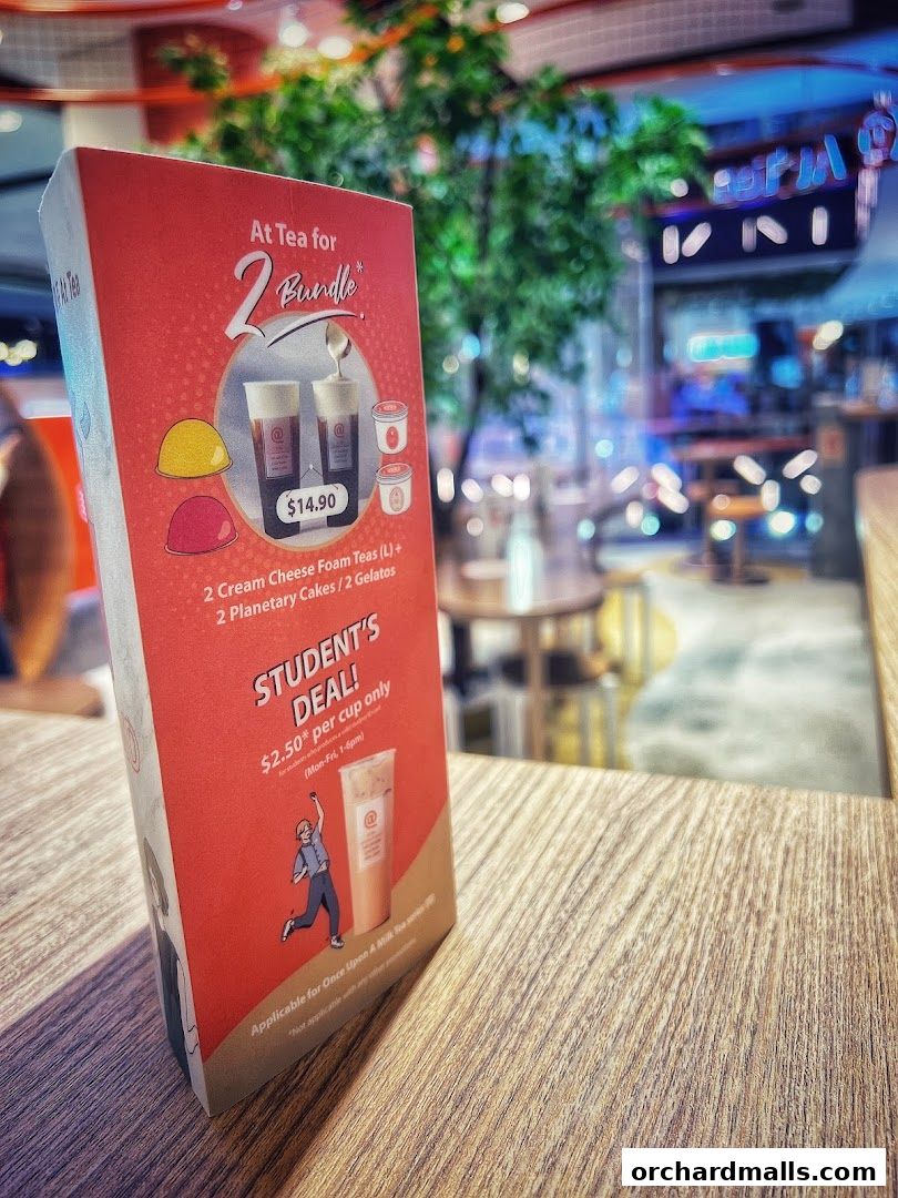 Menu page for At Tea 署茗職茶  313 Somerset