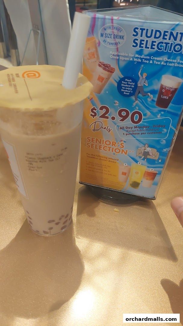 Menu page for At Tea 署茗職茶  313 Somerset