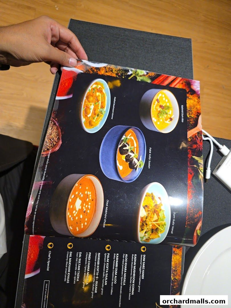 Menu page for 𝗔𝗪𝗔𝗗𝗛  Royal Indian Dining  Lounge