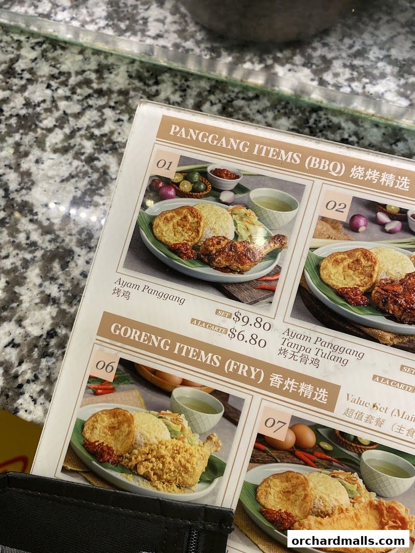 A menu from BaliBali Indonesian BBQ featuring BBQ and fried chicken dishes.