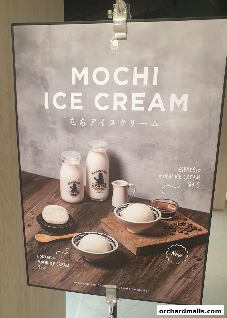 Menu page for Baristart Coffee Singapore Wisma Atria