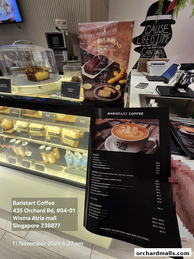 Baristart Coffee Singapore Wisma Atria