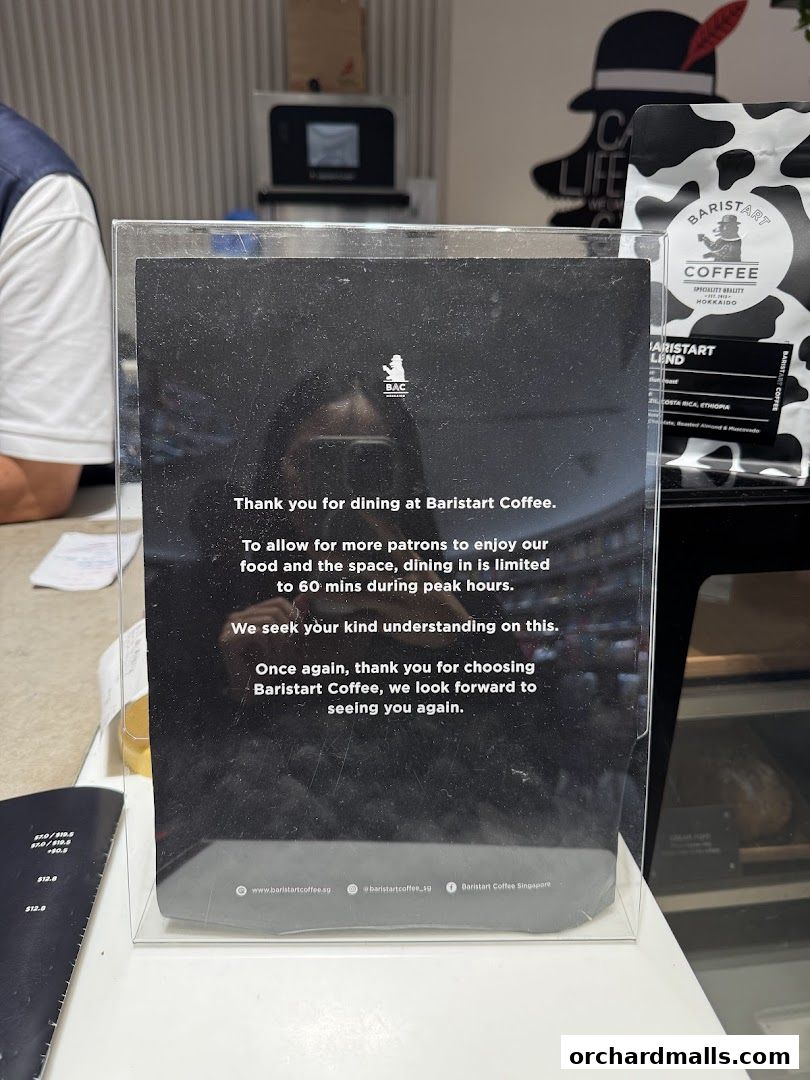 Baristart Coffee Singapore Wisma Atria